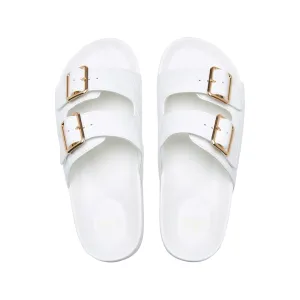 Jane New Monogram Sliders White