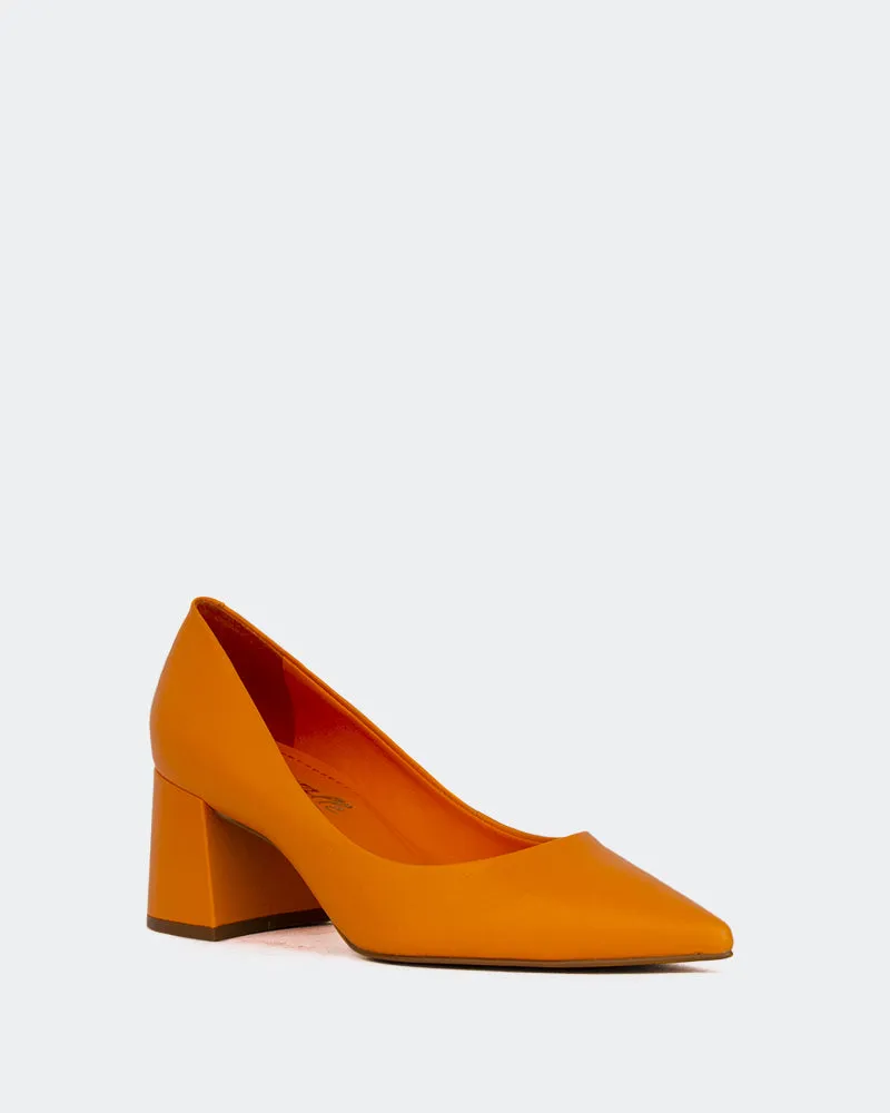 Josephine, Orange Leather/Cuir Orange