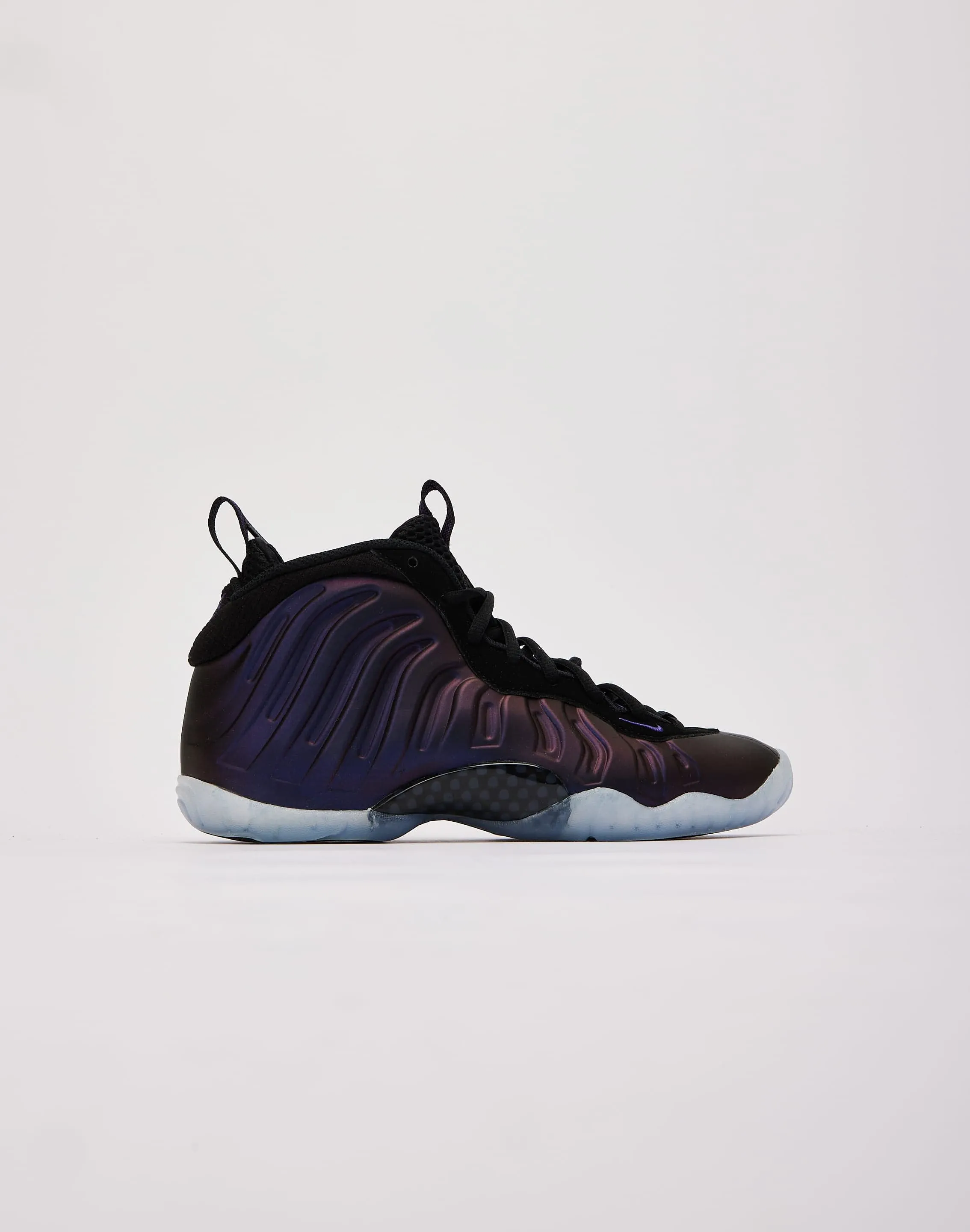 Nike Little Posite One 'Black and Varsity Purple' Grade-School